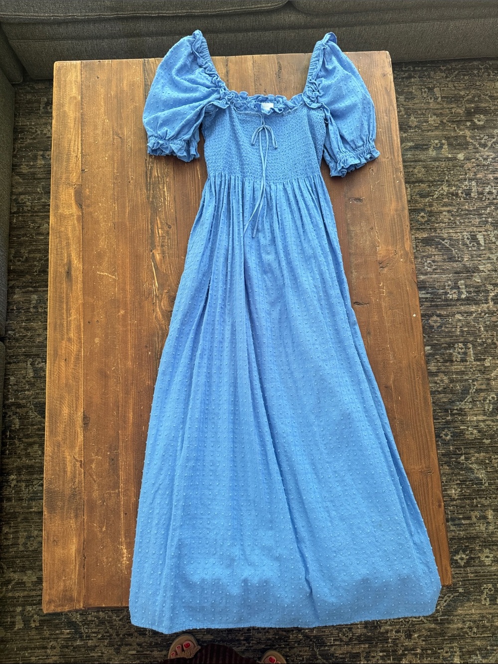 Hill House Hydrangea Blue Scarlett Nap Dress size Large